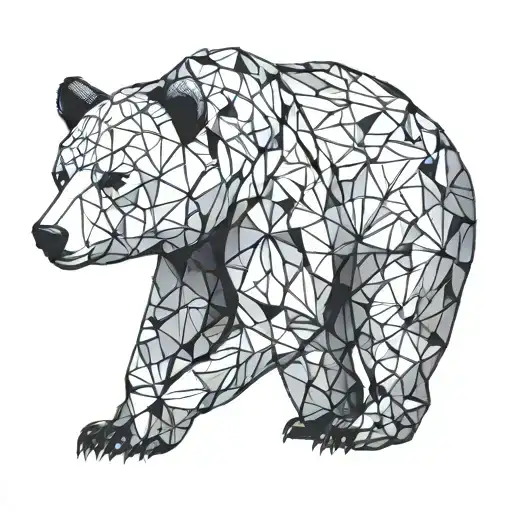 Bear Geometric Design Incorporating