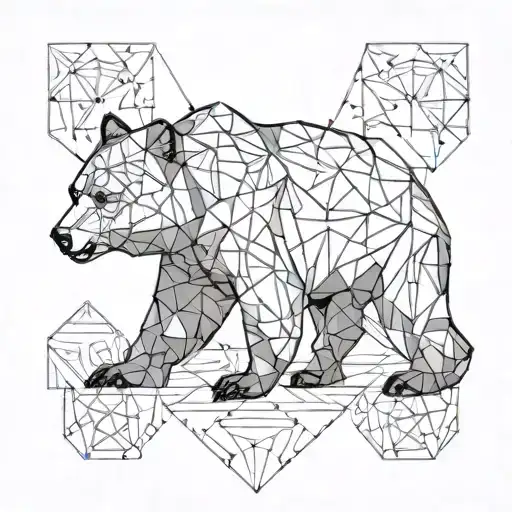 Bear Geometric Design Incorporating