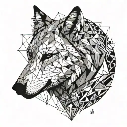 Wolf And Small Raven