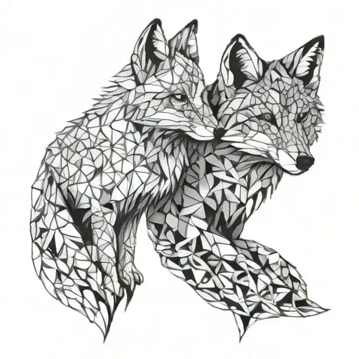 A Fox And A Wolf Friendship