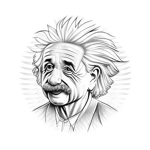 Cartoon Albert Einstein