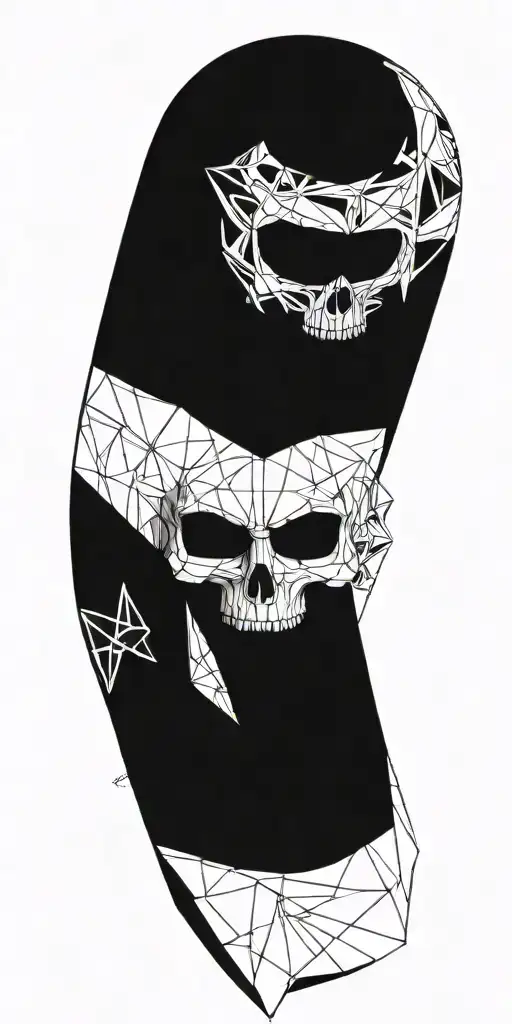 Half-skull Theatrical Mask