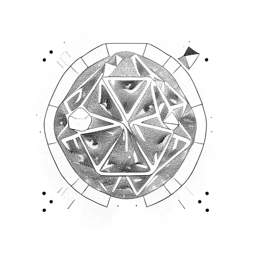 A Meteorite That Is A Six Face Dice