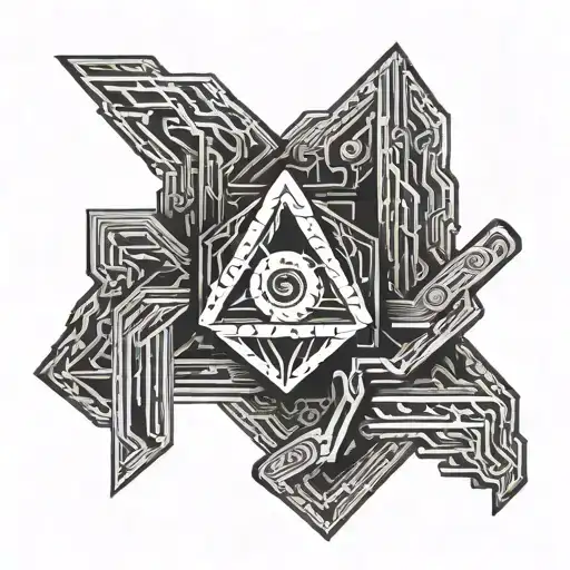 Gungnir Rune Symbolizing Strength