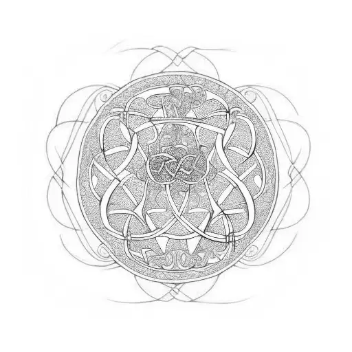 Paisley With Celtic Love Knot