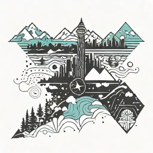 Alaska Skyline With Space