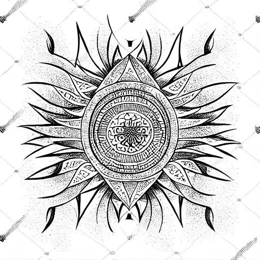 Oriental Sun Pattern