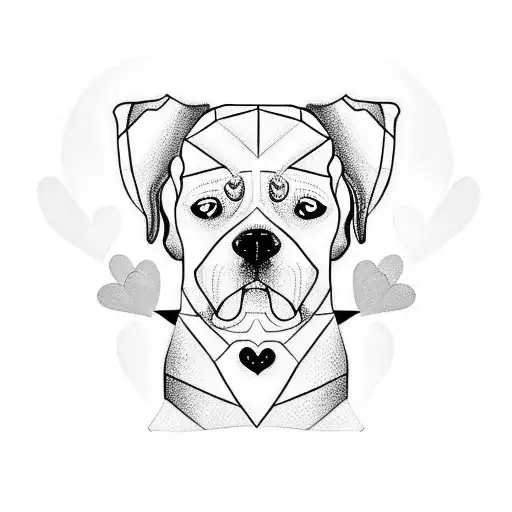 Labrador Dog And Heart