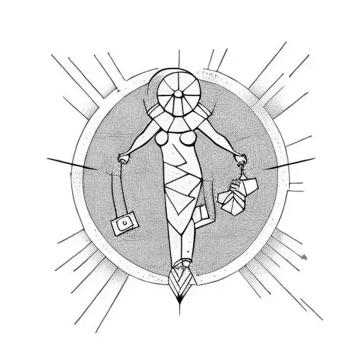 Strong Mother Carrying A Home