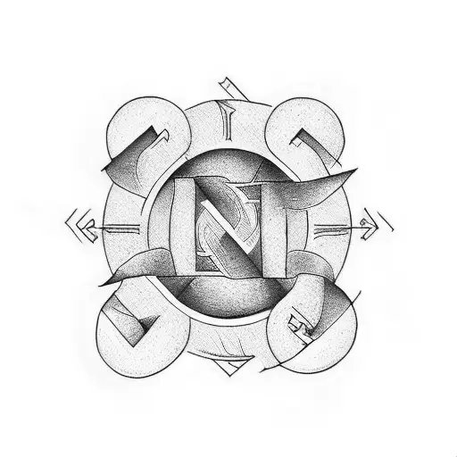 Circle With Letter N Inside