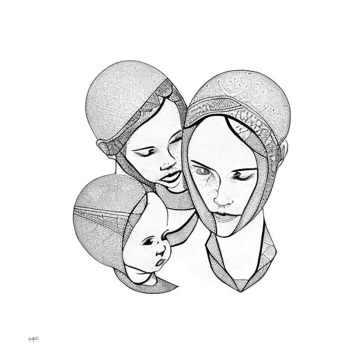 Mother With Twin Babies