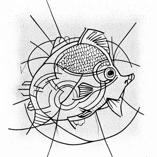 Cybernetic Fish Swimming Through Wires