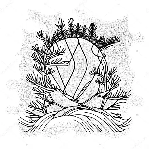 Nature Ratio Northern Lights Pine Tree Norse