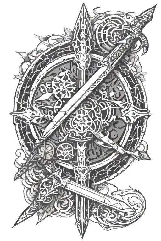 Nier Automata Sword Geometrical