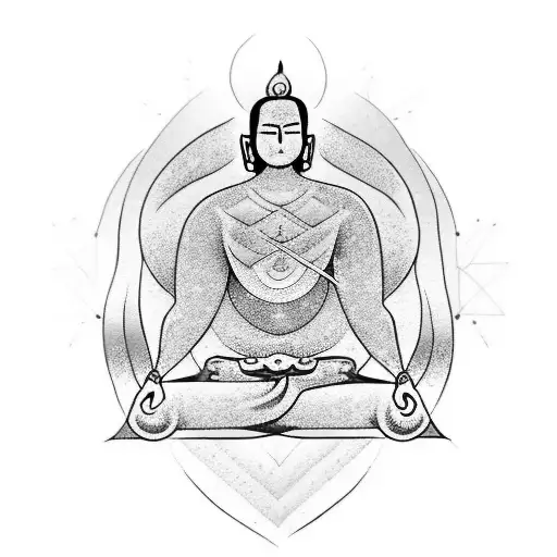 A Serene Meditating Figure Surrounded By Vibrant Chakra Colors