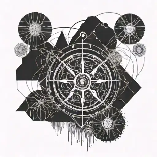 Fingerprint Compass Intertwined