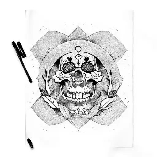 Momento Mori Plant Statue