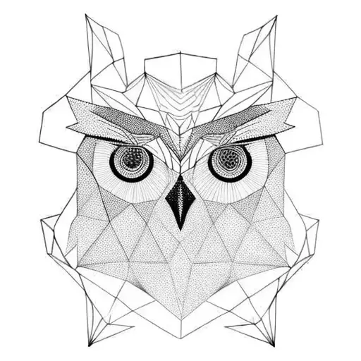 Polygonal Owl With Vertical Geometry