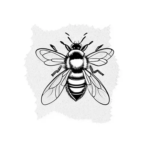 Small Bee With 3 Small Honeycombs