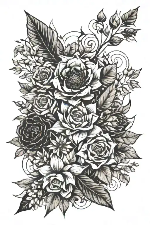 Floral Bouquet Wrapped