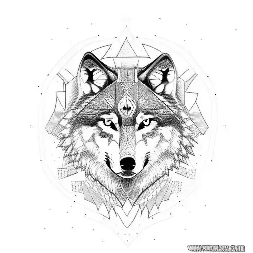 Wolf Walking In Between London And Paris