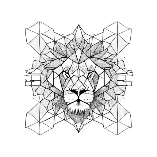 Lion Inside The Honeycomb