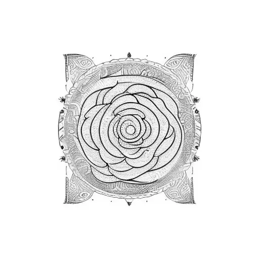 Tattoo Tribal Bohemian Ocean Waves Peonies Travel