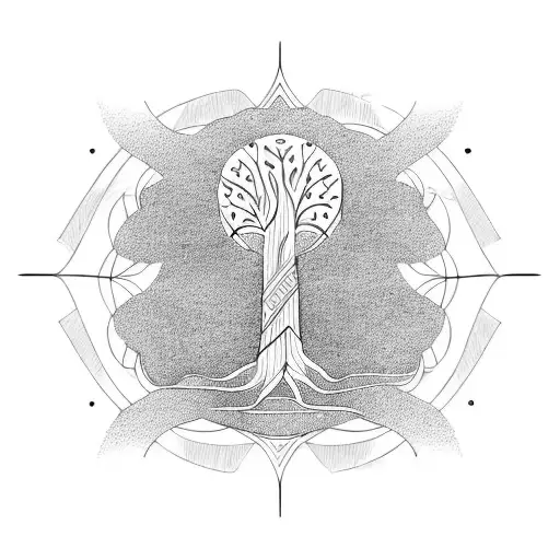 Tree Of Life And Guitar