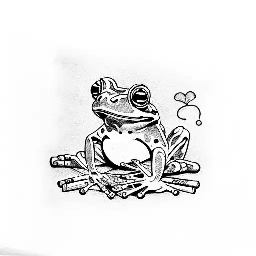 Frog Smoking