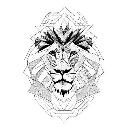 A Lion Riding A Motorcycle Through A Mountain Landscape