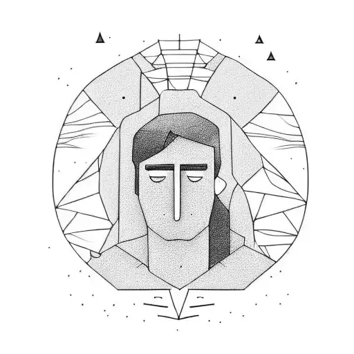 A Peaceful Man Alone In The Forest