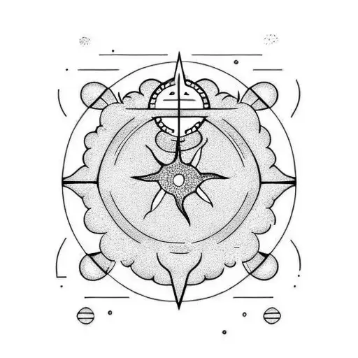 Beach With Sun And A Chair Through A Window