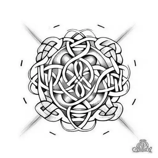 Celtic Knot In Colour