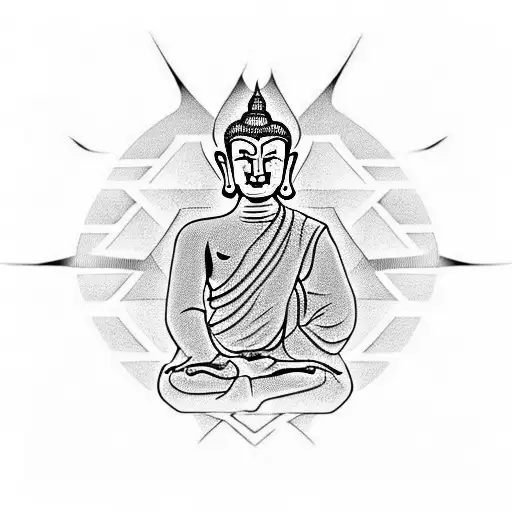 Buddist Symbol Leg Design