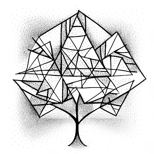 Tree In Two Triangles