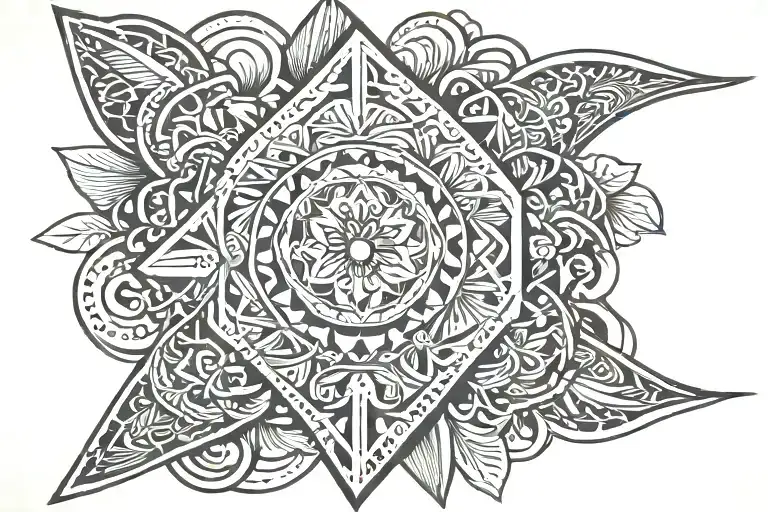 Male Hawaiian Tattoo That Is Not Polynesian