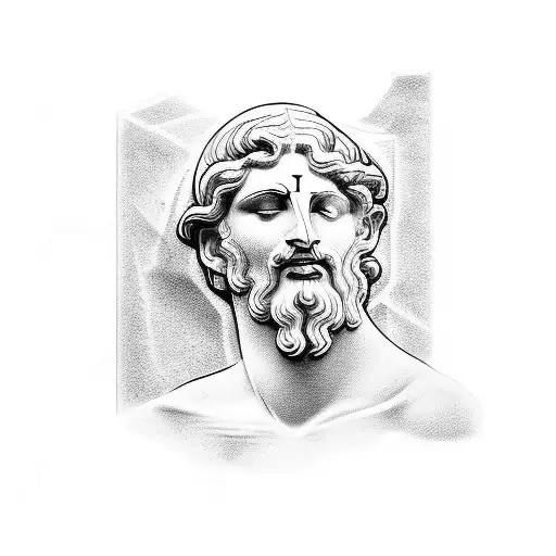 Cracked Statue Ancient Greece