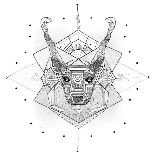 4 Animal Heads Stacked On Top Of Each Other Like A Totem