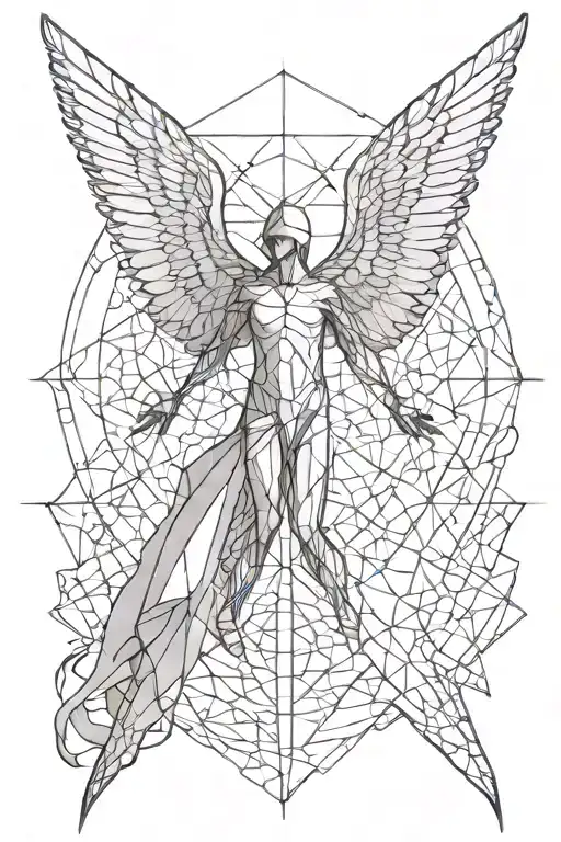 Fallen Angel With Golden Ratio