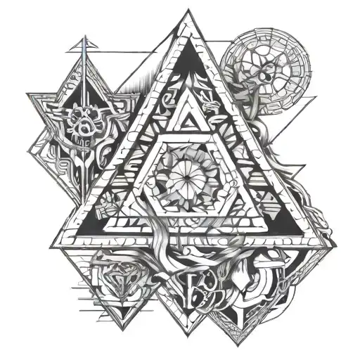 Triangle Symbol Incorporating Elements
