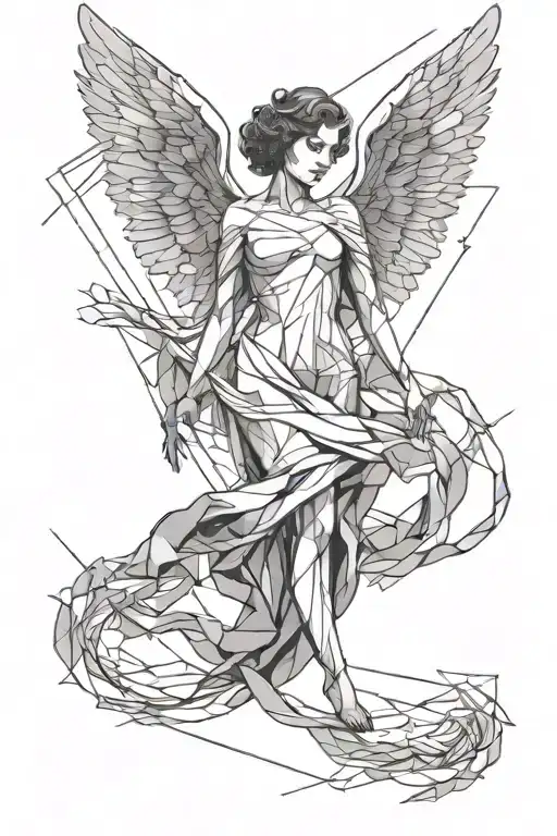 Angel Falling Into Hands Pit