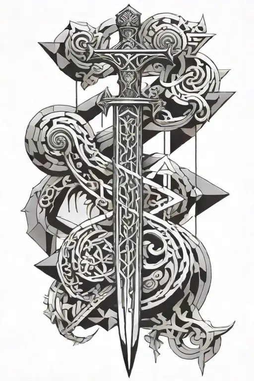 Sword Sinking In Something