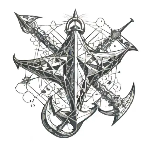 Stingray And Anchor Connected
