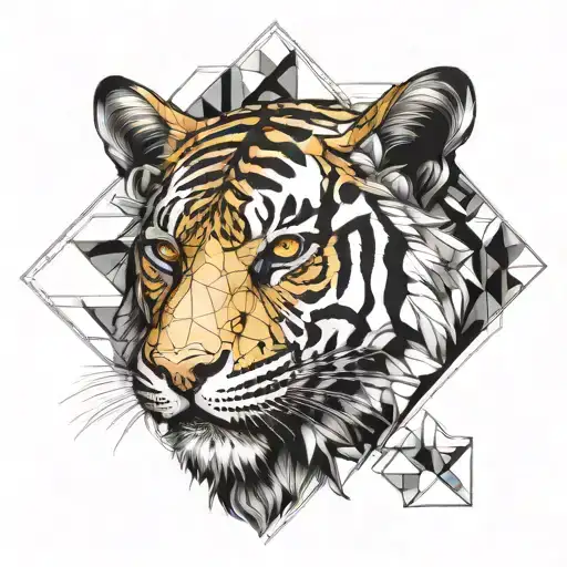 Drug Overdose Divin Nature Tiger Head Surrounded