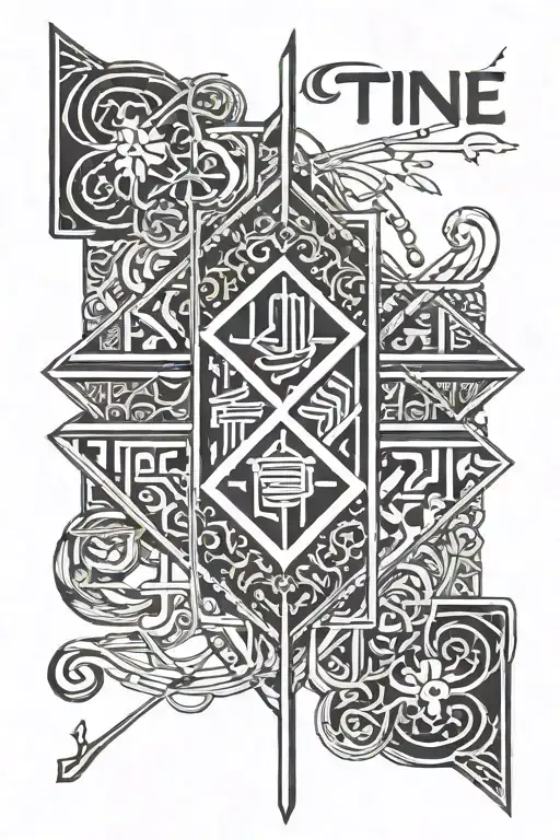 T Line Tattoo With The Name Joseph Named