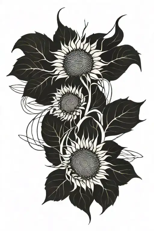 Sunflower With Roots Reaching Deep