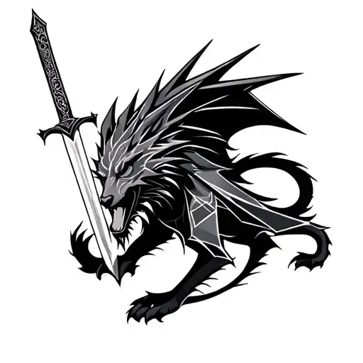 Guts Dog Dragonslayer Berserk Sword