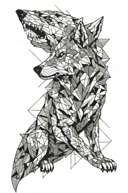 Realistic Wolf With Hylian Crest