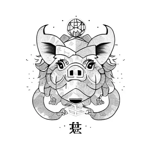 Earth Pig Chinese Zodiac Fighting Leo Lion Zodiac