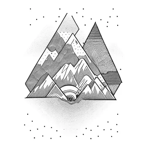 Mountains Camera Skateboard Guitar